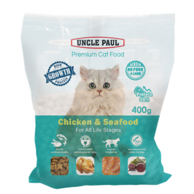 UNCLE PAUL 高級貓糧-雞肉海鮮 400g (全齡貓適用)