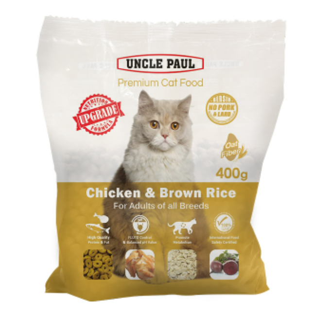 UNCLE PAUL 高級貓糧-雞肉糙米 400g (成貓適用)