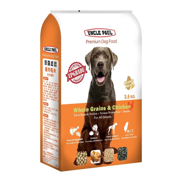 UNCLE PAUL 高級狗糧-雞肉糙米 3.5kg (全犬種適用)