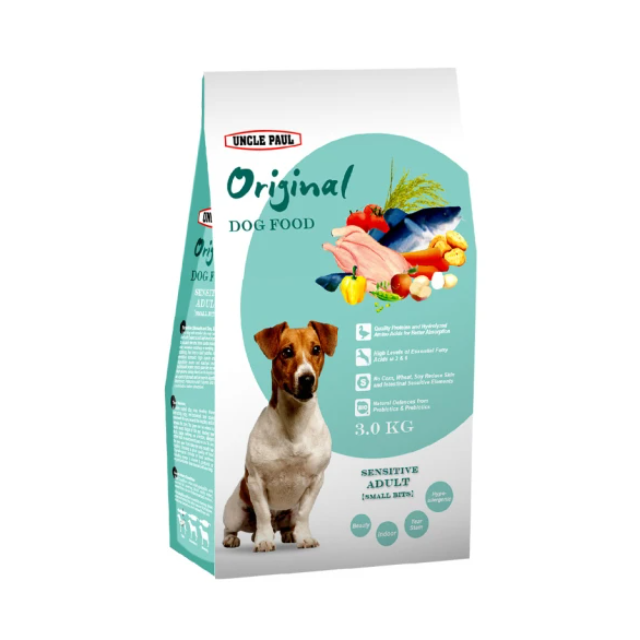 UNCLE PAUL 田園生機狗食 低敏成犬 3kg (小顆粒)
