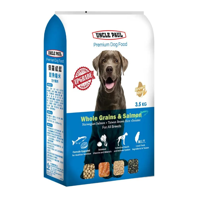 UNCLE PAUL 高級狗糧-鮭魚糙米 3.5kg (全犬種適用)