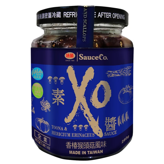 味榮 素XO醬 香椿猴頭菇風味 (280g/罐)