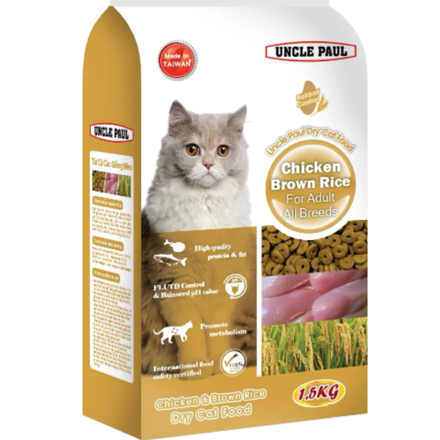 UNCLE PAUL 高級貓糧-雞肉糙米 1.5kg (成貓適用)