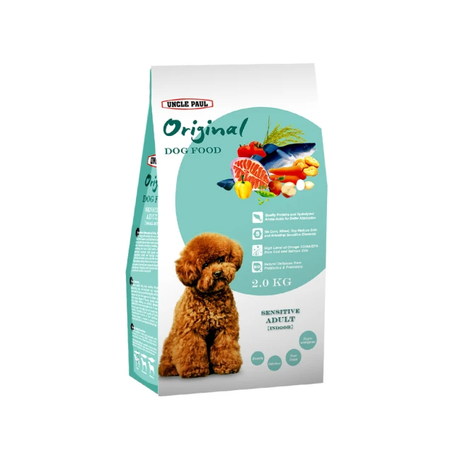 UNCLE PAUL 田園生機狗食 低敏成犬 2kg (室內犬適用)