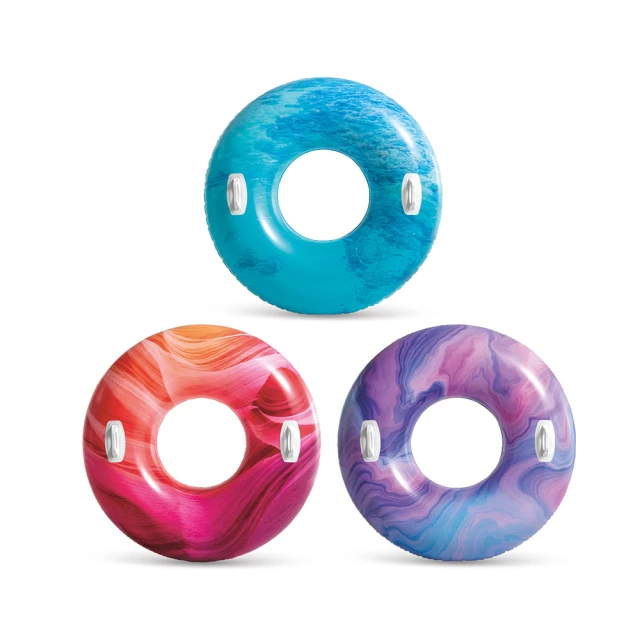 INTEX 炫染風游泳圈-直徑114cm