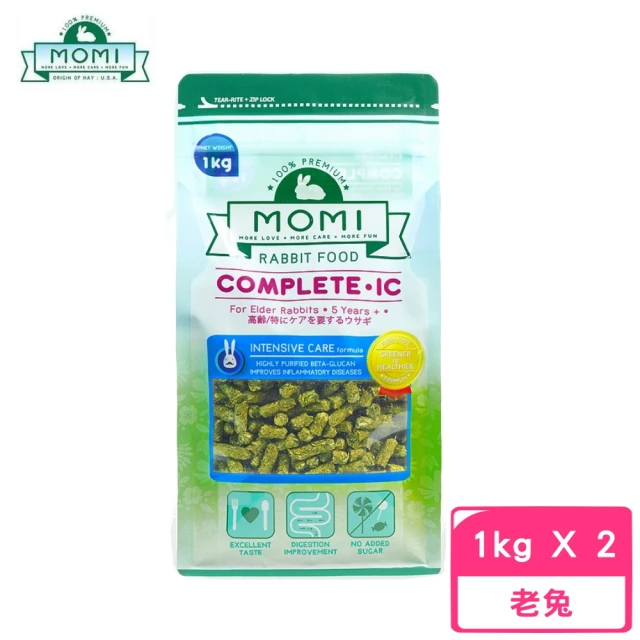 MOMI 摩米 營養全老兔IC 1kg*2包組(老年兔糧)