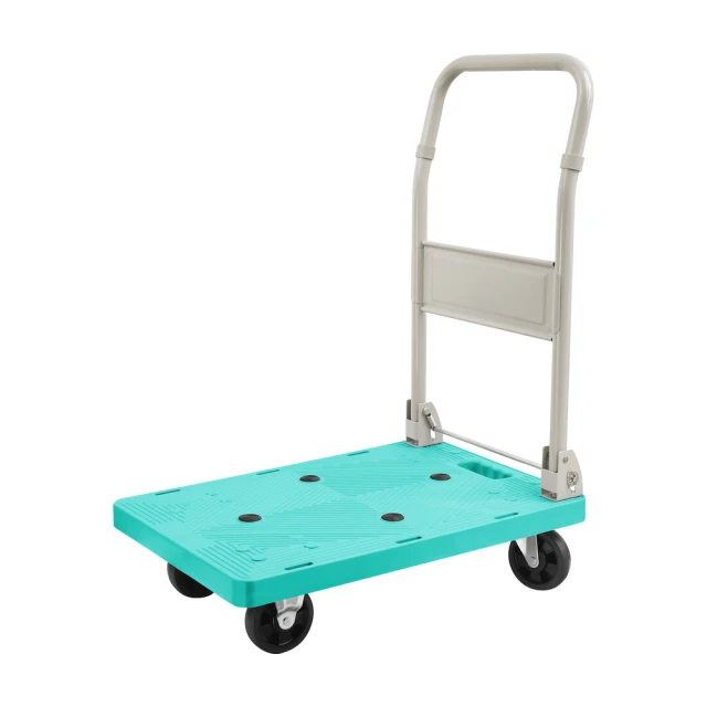 TRENY 超靜音日式塑鋼手推車 - 100KG 草綠色