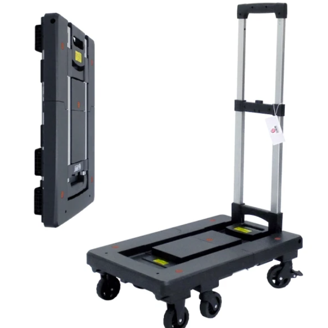 大船回港 第二代全摺疊平板手推車-大/帶剎車(附彈力勾繩)