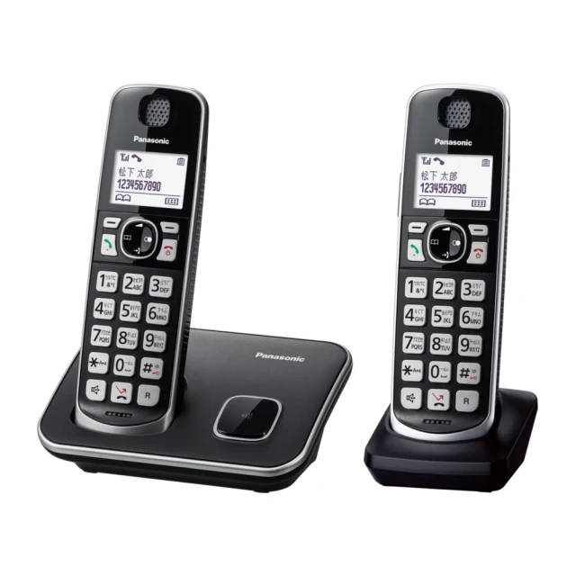 Panasonic 國際牌 中文顯示雙子機數位無線電話 (KX-TGE612TWB)