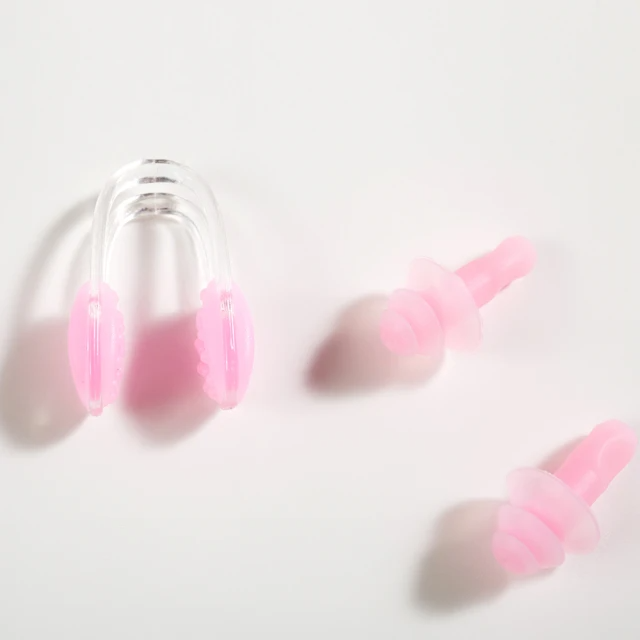 Heatwave 熱浪-環保軟硅膠舒適防水鼻夾耳塞套裝(粉色)