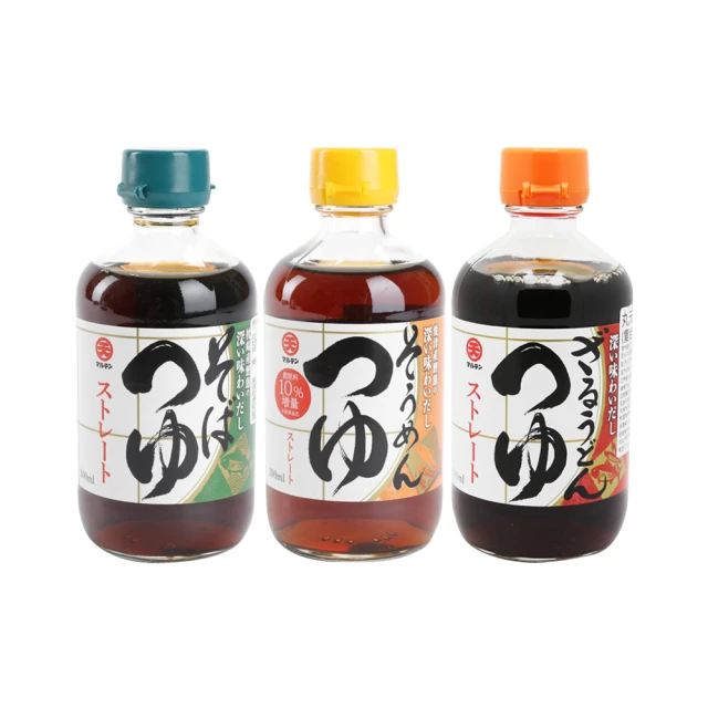 日本丸天 冷麵沾醬系列 (蕎麥麵沾醬、烏龍麵沾醬、素麵沾醬300ml/瓶/任選一入)