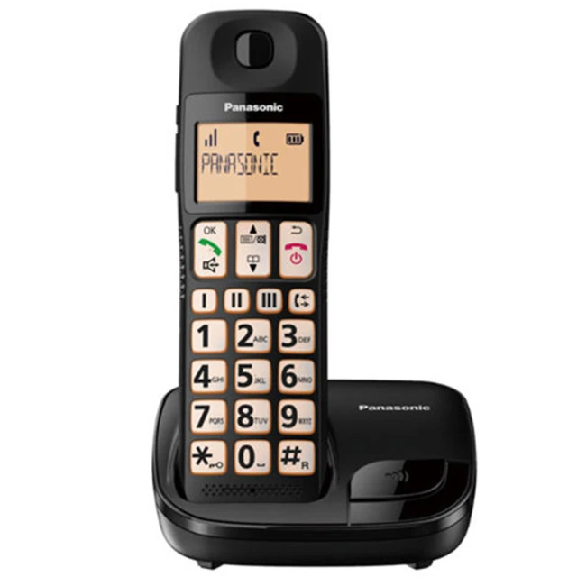 Panasonic 國際牌 大螢幕 大按鍵 助聽功能數位無線電話 (KX-TGE110TWB)