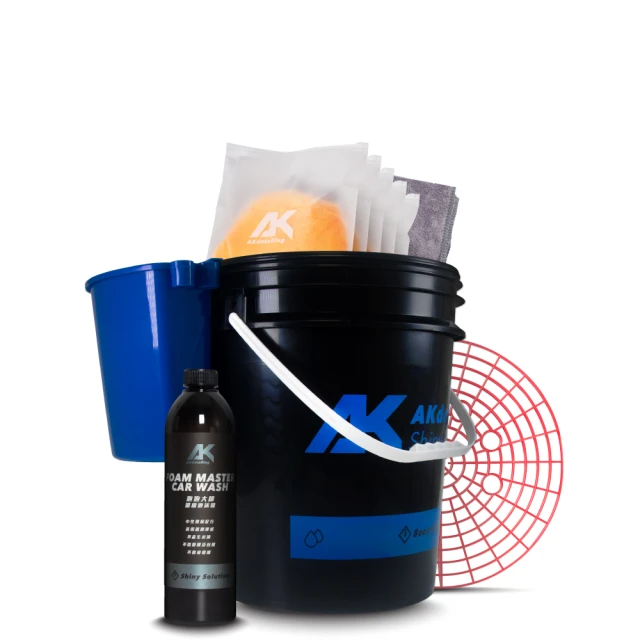 AKdetailing 洗車吧！A咖 輕便兩桶水洗車組-神秘黑