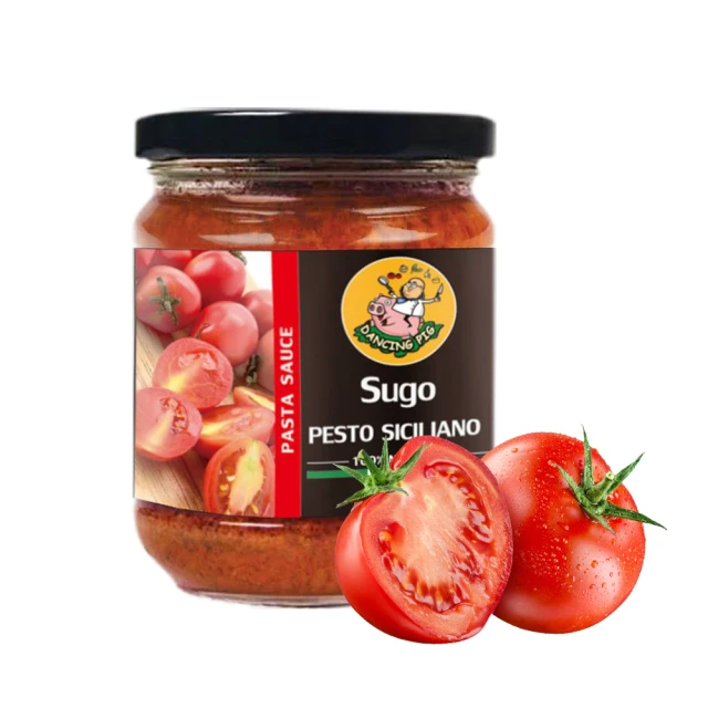 豬跳舞 西西里日曬番茄紅醬 (180g/罐)