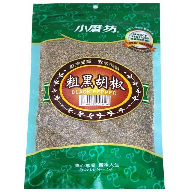 小磨坊 粗黑胡椒 (200g/包)
