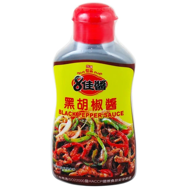 憶霖 8佳醬 黑胡椒醬 (400g/罐)