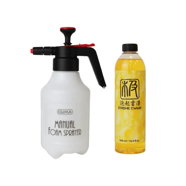 OLIMA 泡沫噴壺2.5L+泡起雲湧洗車精500ml