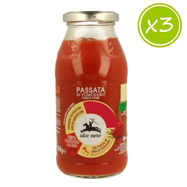 alce nero尼諾 原味蕃茄醬 (500g*3/罐)
