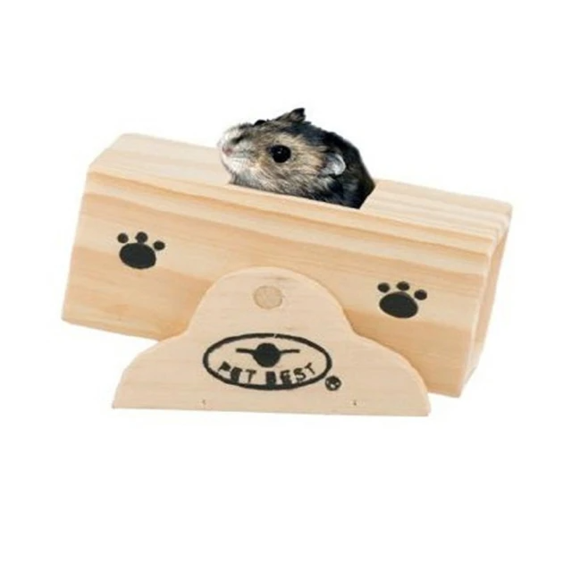 Pet Best 秀樹天然原木鼠用翹翹板(12 x 7.5 x 7.5 cm)