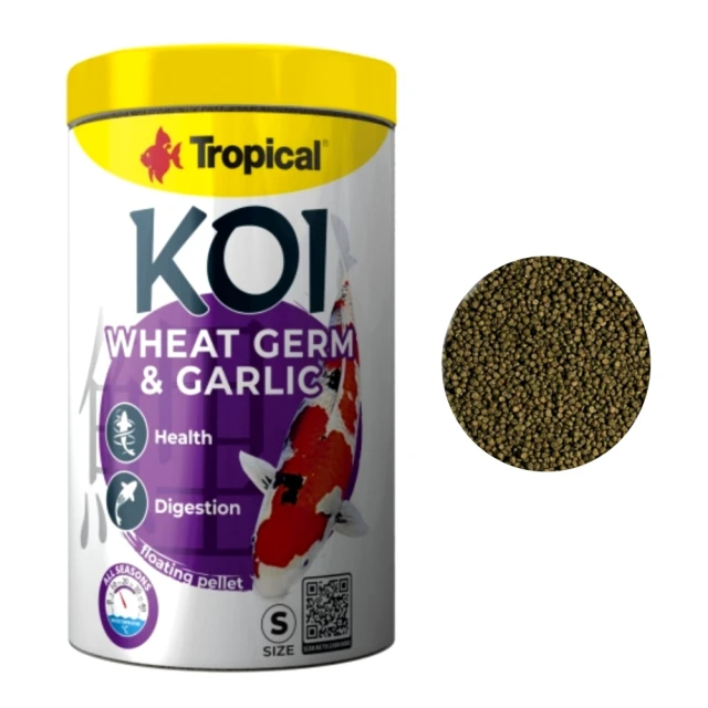 【Tropical 德比克】金魚錦鯉整腸蒜精飼料 S 健康版 1000ml