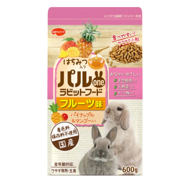 日寵 好朋友蜂蜜兔糧 水果口味 600g/包