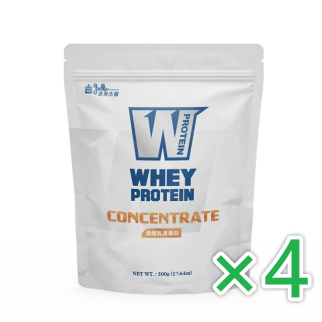 義美生醫 W PROTEIN濃縮乳清蛋白(500g)×4