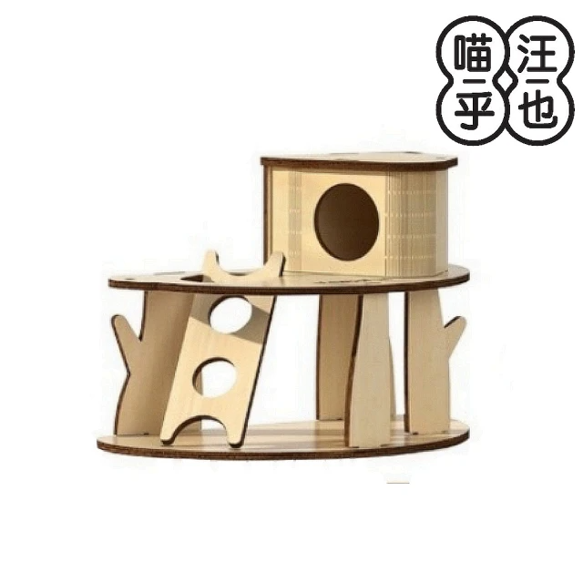 MewooFun 喵乎汪也 巧拼Villa倉鼠樹屋系列-森林小屋(倉鼠窩/小動物)