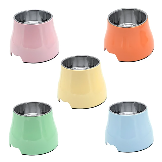 TW北歐 不鏽鋼寵物高碗 飼料碗 水碗(L)