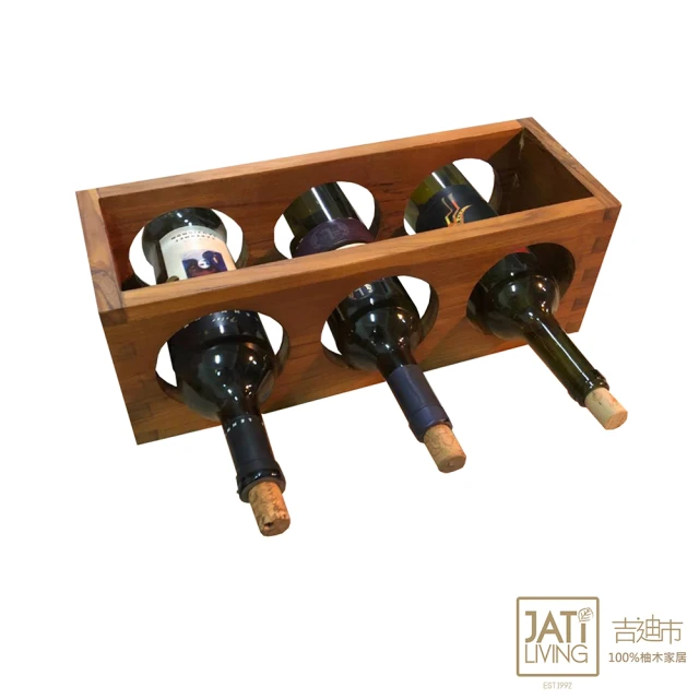 吉迪市柚木家具-柚木造型酒瓶架 LT-091A