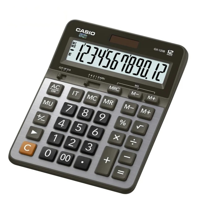 CASIO 卡西歐 12位數雙電源商用計算機(GX-120B)
