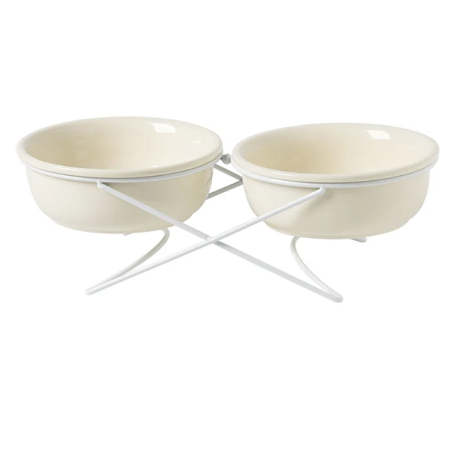 Dido Pets 小清新 陶瓷寵物碗-雙碗款