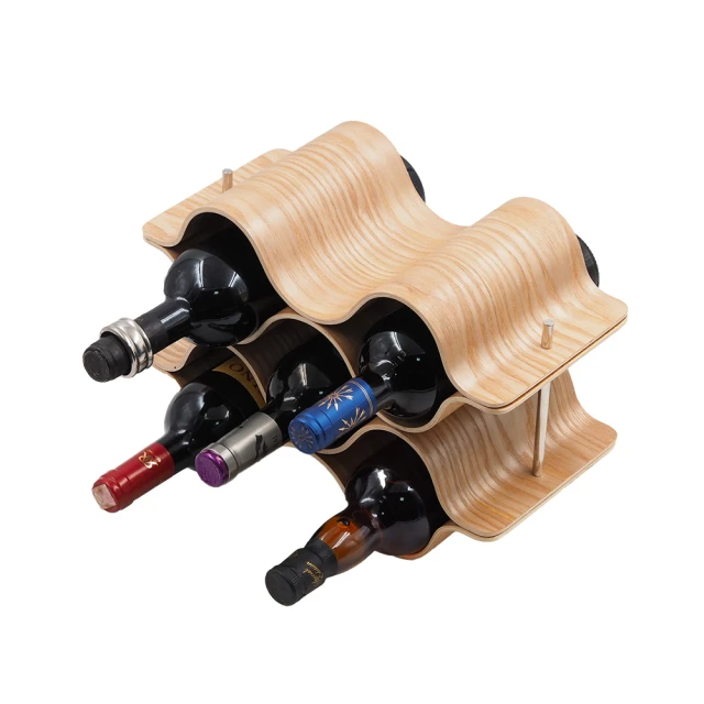 AberW 楊木酒架-5格蜂巢