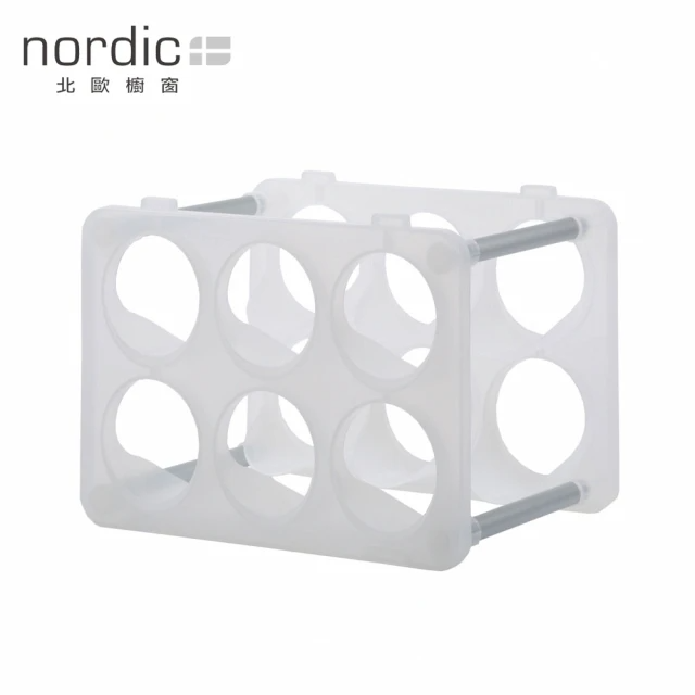北歐櫥窗 nordic 堆疊好酒瓶架(透白)