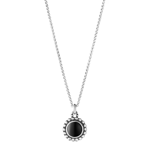 Georg Jensen 喬治傑生 MOONLIGHT BLOSSOM 黑瑪瑙項鍊(3536261)