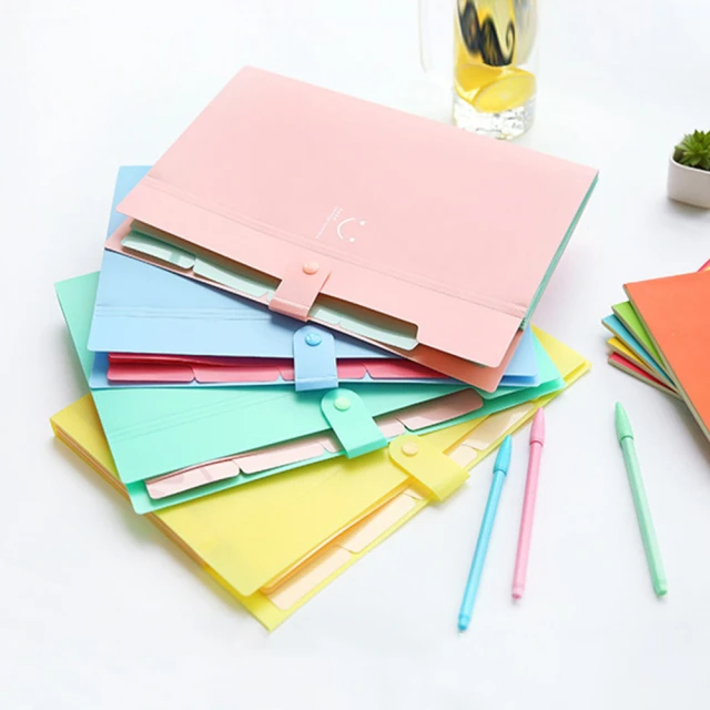 A4風琴式分格收納資料夾(五層)