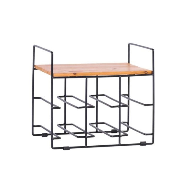 YU Living 信歐傢居-金屬工業風酒瓶收納架