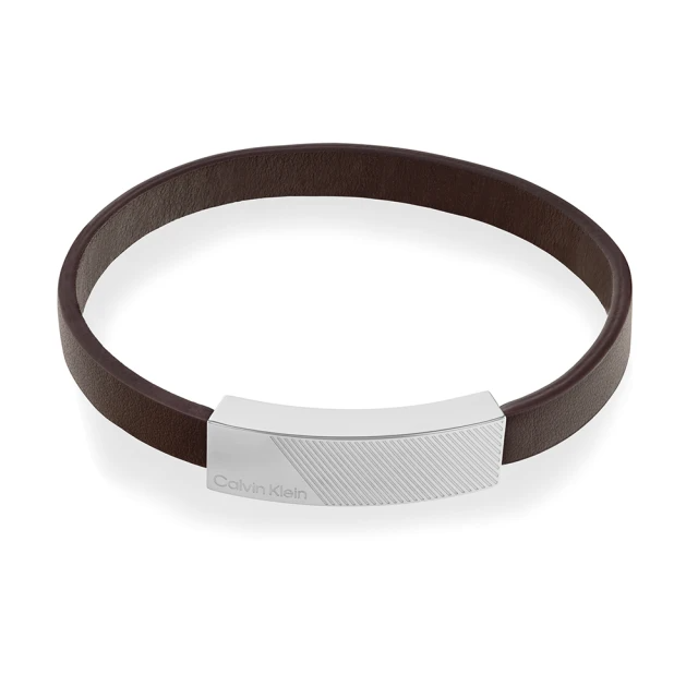 Calvin Klein 凱文克萊 經典男士皮革手環(35000415)