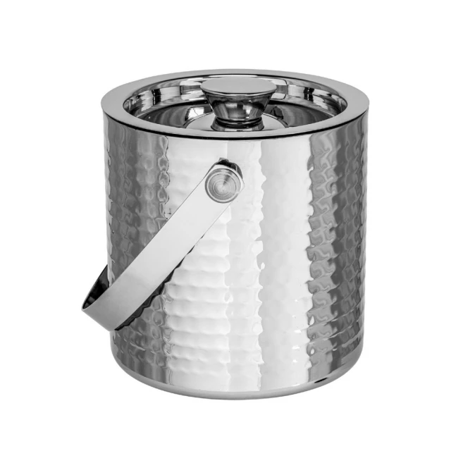 Vega Arvada附蓋錘紋不鏽鋼雙層冰桶+冰夾