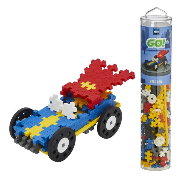 Plus-Plus 加加積木 MINI小顆粒-彩虹系列(200PCS 車系列-超人)