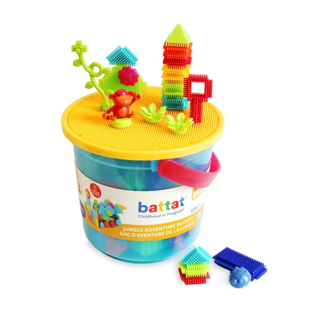 battat 鬃毛積木-叢林冒險系列(128PCS)