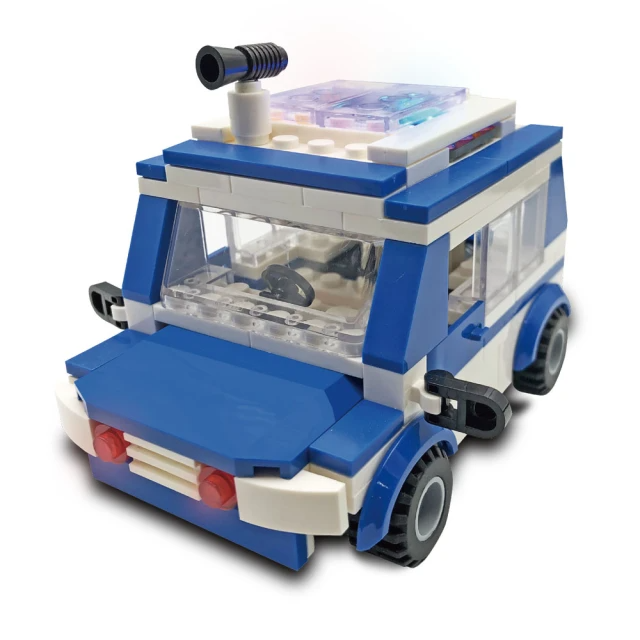 PCB meet BLOCK 電路積木 警車積木組 Police Car