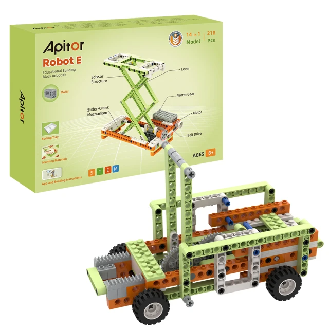 Apitor 樂學積木 Robot E(STEAM 動力積木)