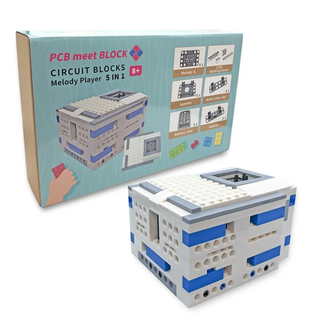 PCB meet BLOCK 電路積木Melody Player(STEAM玩具/MT314)