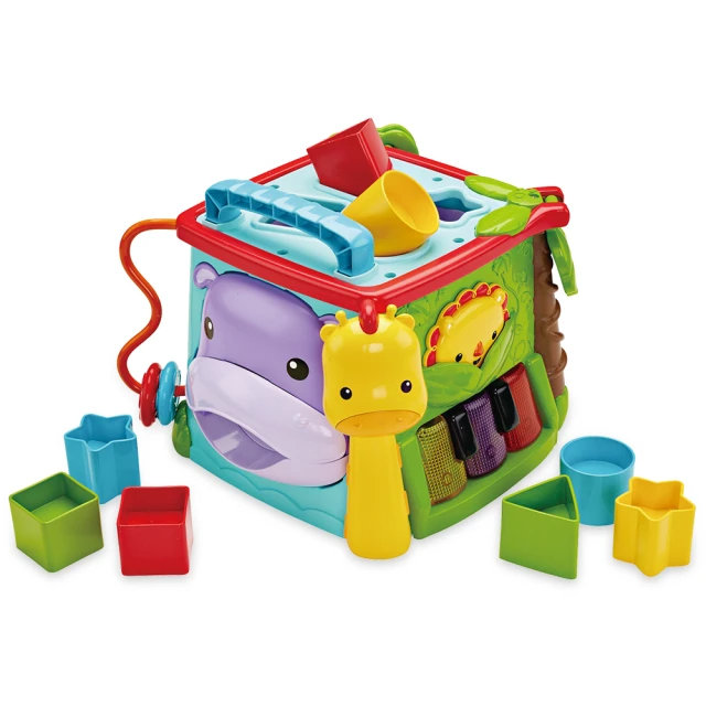 Fisher price 費雪 可愛動物積木盒
