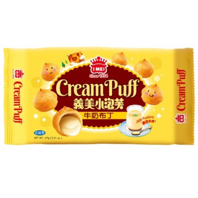 義美 小泡芙牛奶布丁-三入/盒