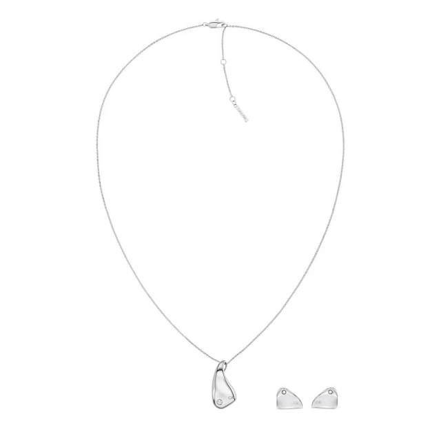 Calvin Klein 凱文克萊  Cherished 水晶裝飾耳環項鍊組 (35700016)