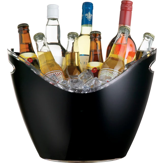 KitchenCraft 提把式保冷冰桶 鏡黑