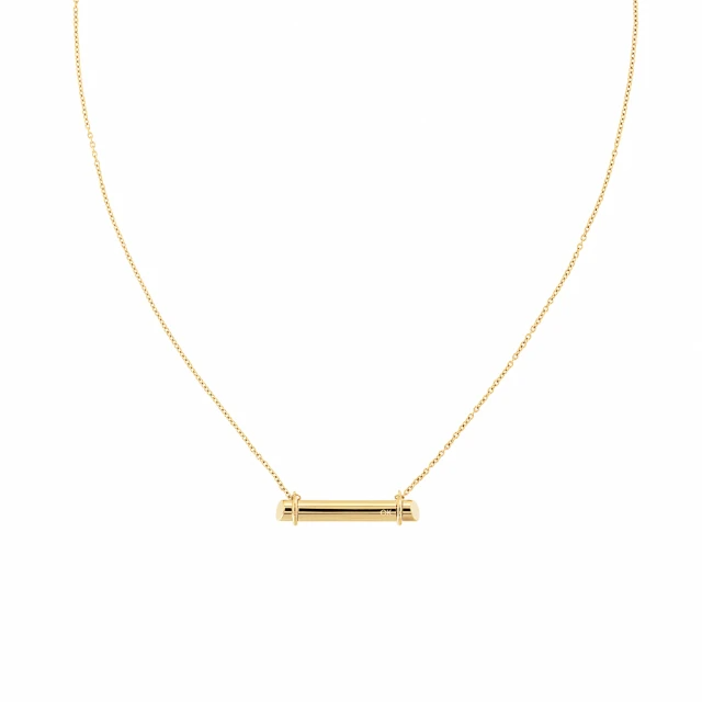 Calvin Klein 凱文克萊  Elongated Linear 圓柱狀項鍊-金 (35000015)