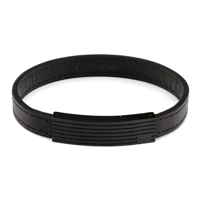 Calvin Klein 凱文克萊  Circuit 黑皮手環 (35000270)