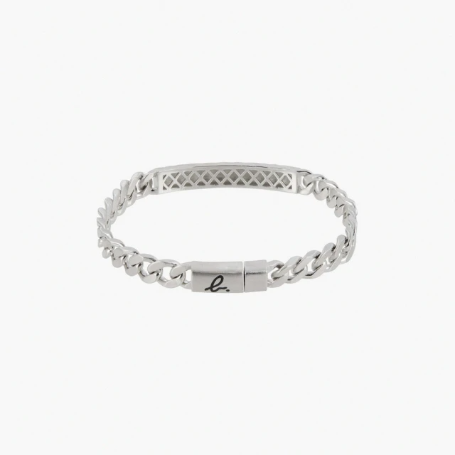 agnes b. bijoux 純銀 logo 手環(銀色/男)